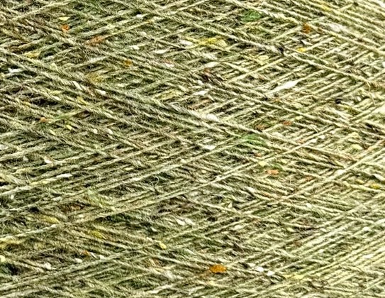 Zimpfer Wolle Selezione Art. Cardiff Tweed Nm 1/10500 – Merino Seide Garn col. Pistaziengrün